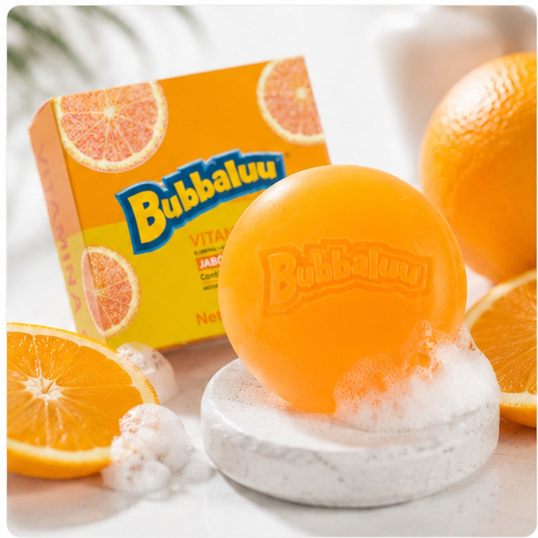 Jabón Facial Aclarante Bubbaluu de Vitamina C 100gr