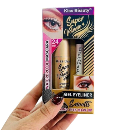 Máscara De Pestañas Súper Volumen + Lapiz Negro