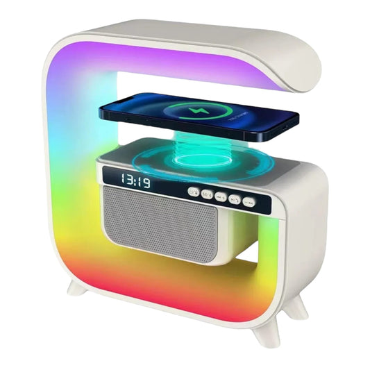 Cargador Portatil iPhone Inteligente Con Bluetooh Radio Led Cuadrado XM-G3