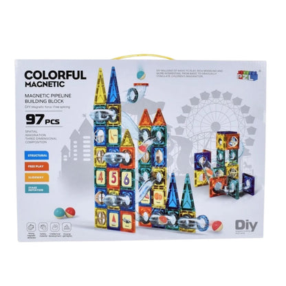 Bloques Magnéticos de Construcción Para Niños Armable de 97pcs