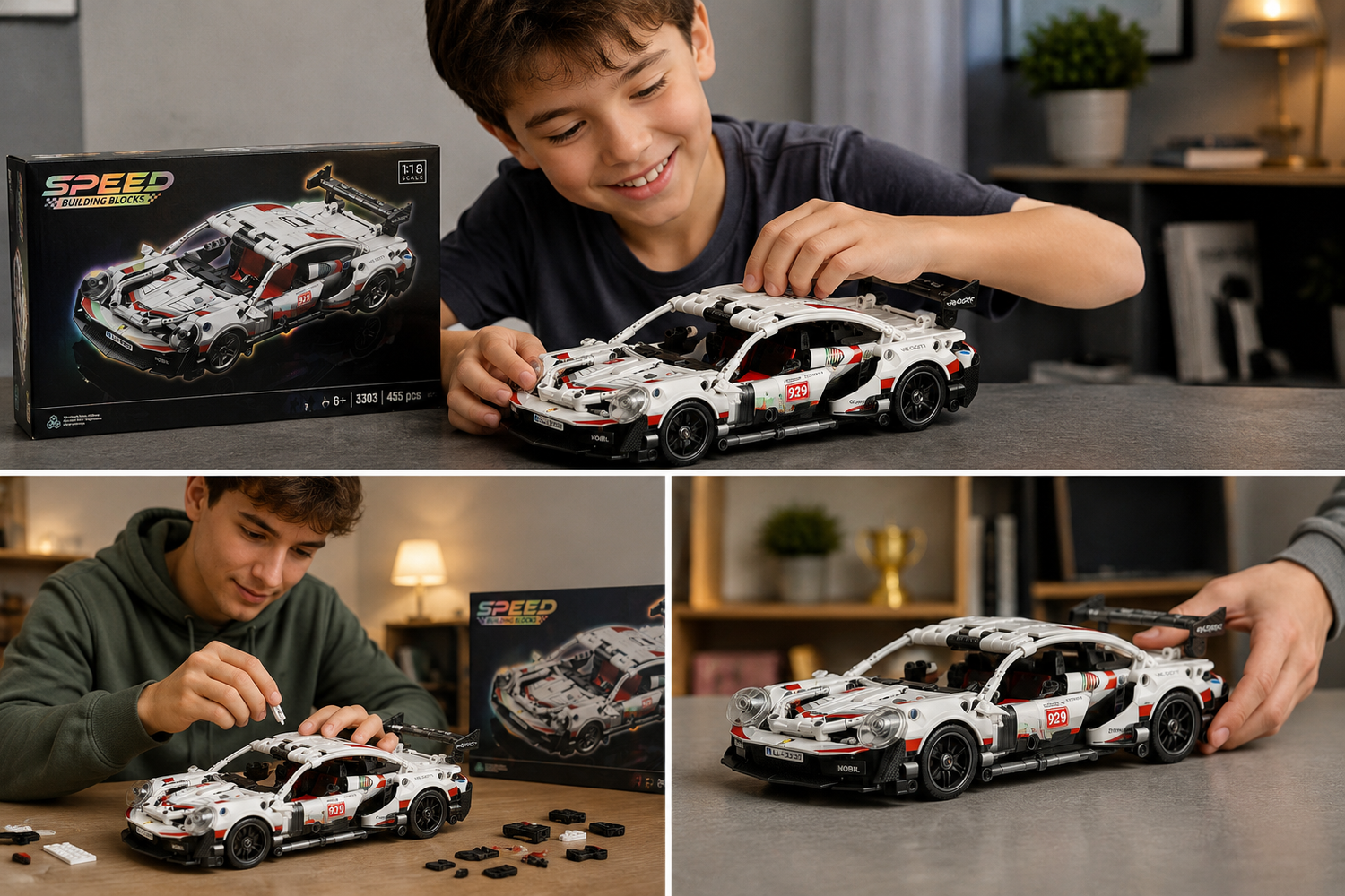 Auto Armable De Bloques 455 Pcs