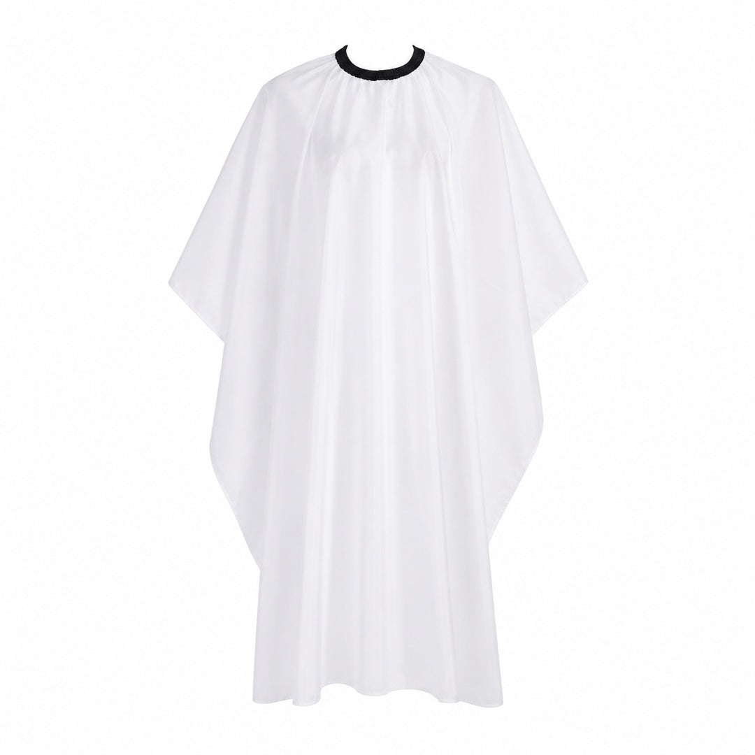 Capa Blanca De Peluquería Impermeable Para Corte De Pelo - imagen principal