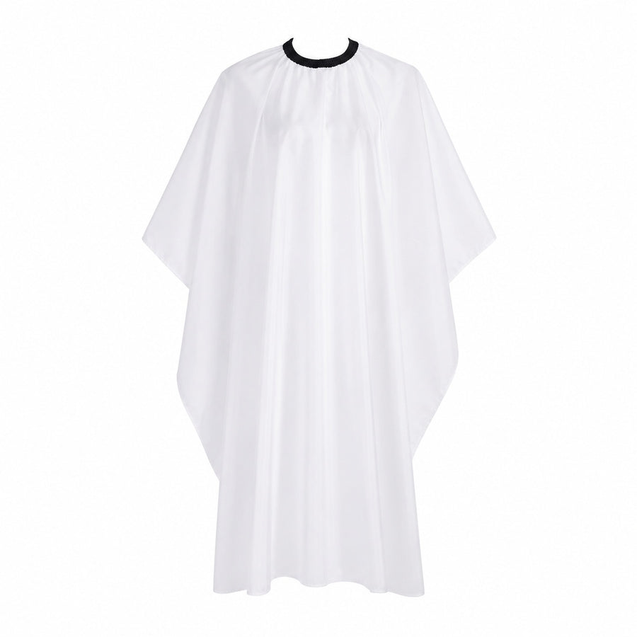 Capa Blanca De Peluquería Impermeable Para Corte De Pelo - imagen principal