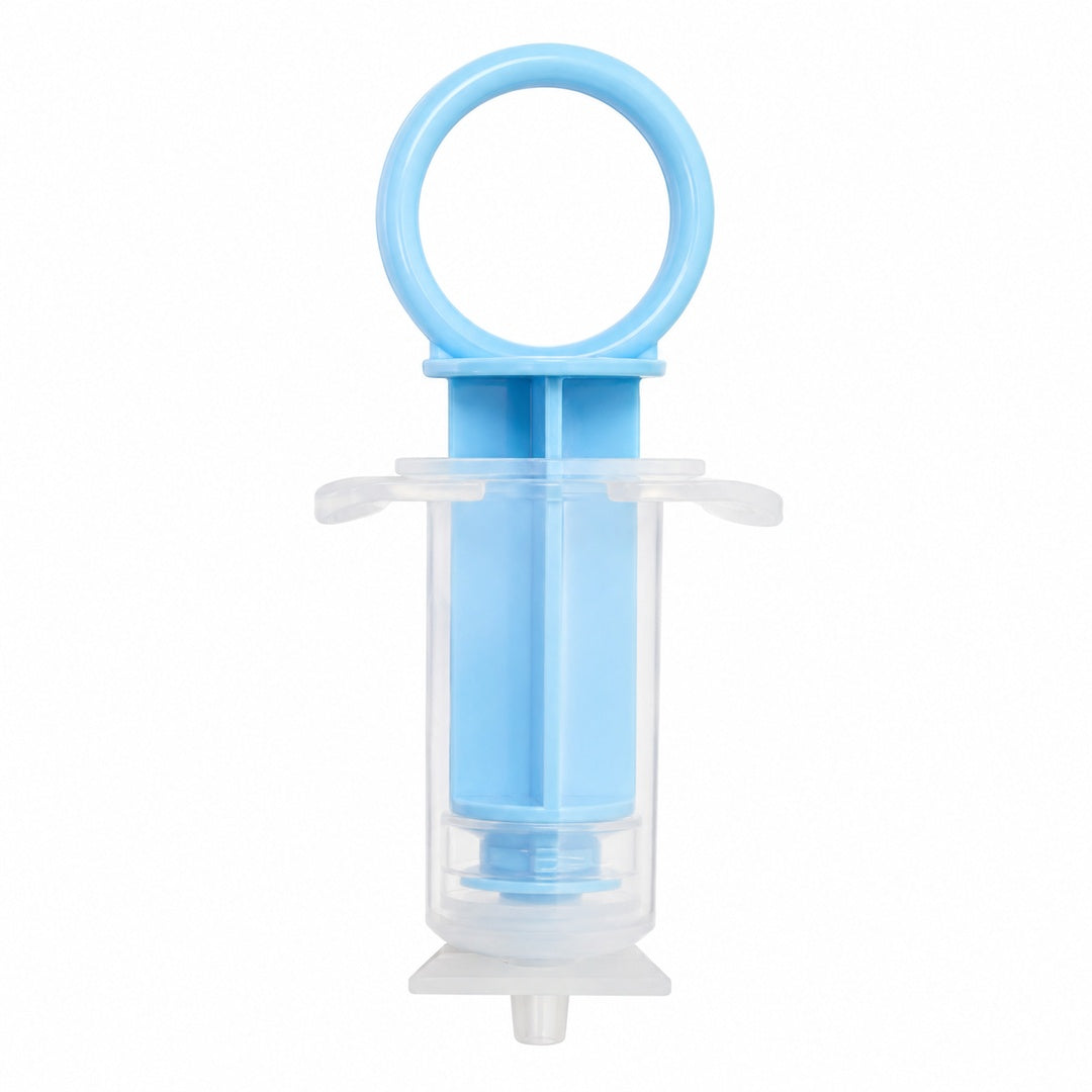 Aspirador nasal tipo jeringa color celeste