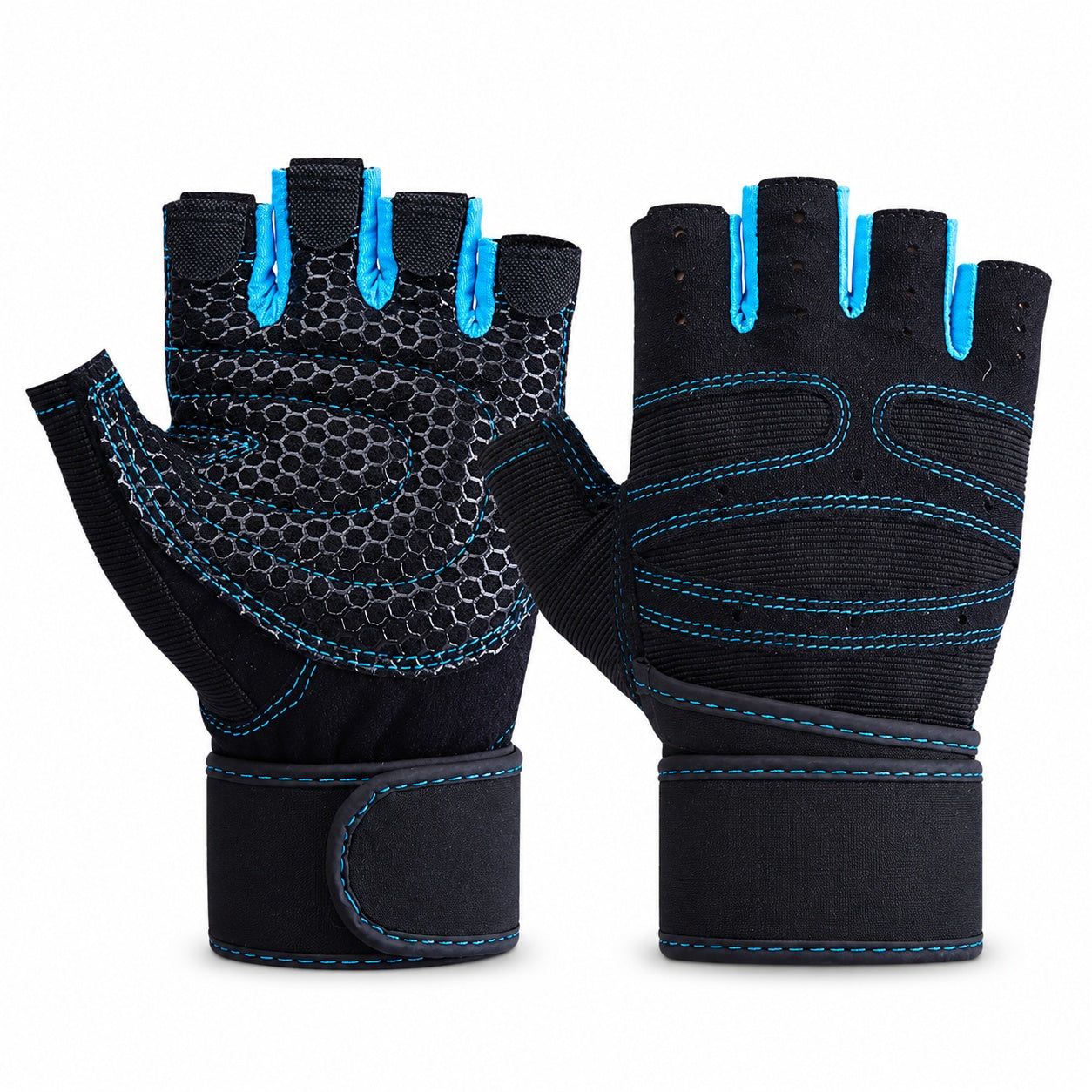 Guantes Entrenamiento Gym Pesas Antideslizantes - variante rojo