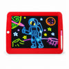Pizarra De Dibujo Mágica Led Para Niños Con Plantillas