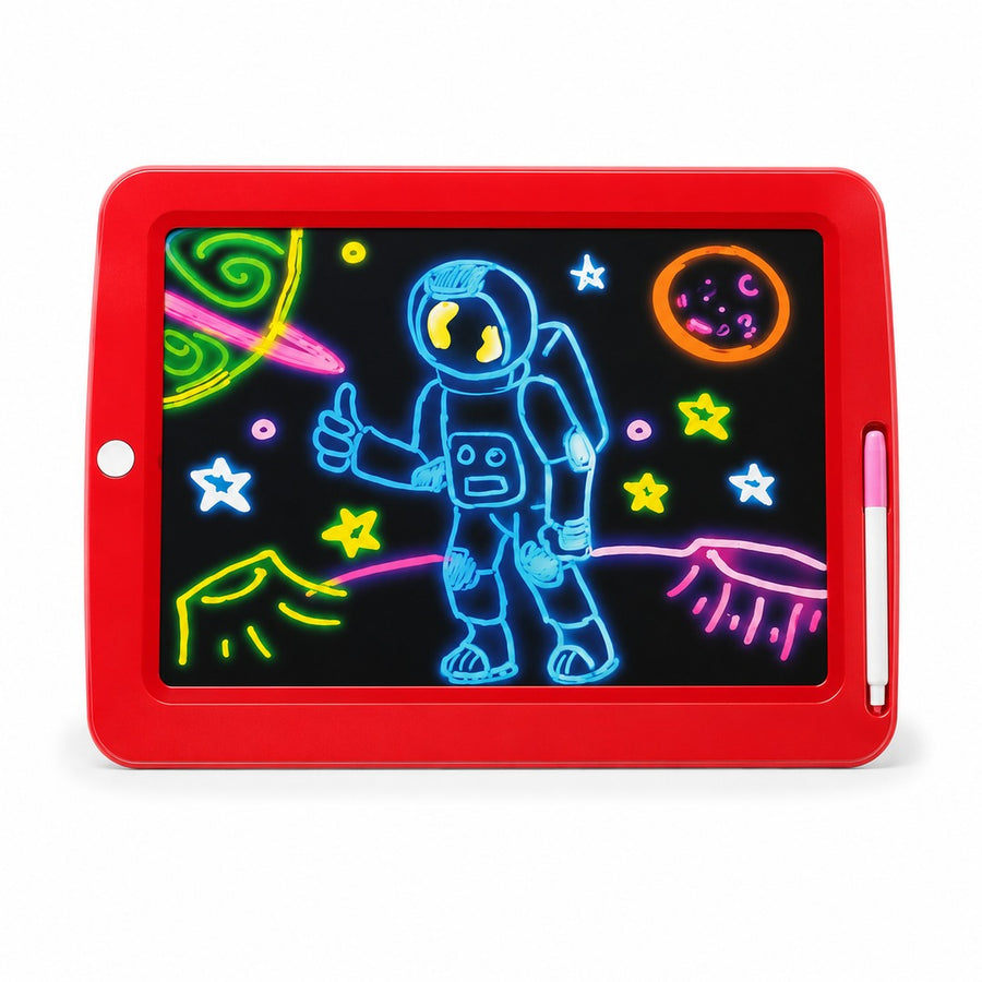 Pizarra De Dibujo Mágica Led Para Niños Con Plantillas - imagen principal