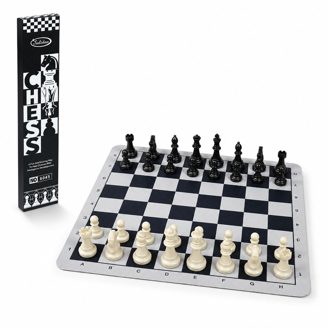 Tablero Ajedrez Profesional 42x42cm Enrollable Chess - imagen principal