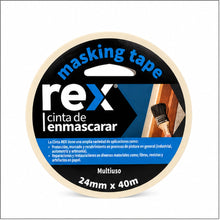Cinta De Enmascarar Rex 24mm X 40 m - imagen principal
