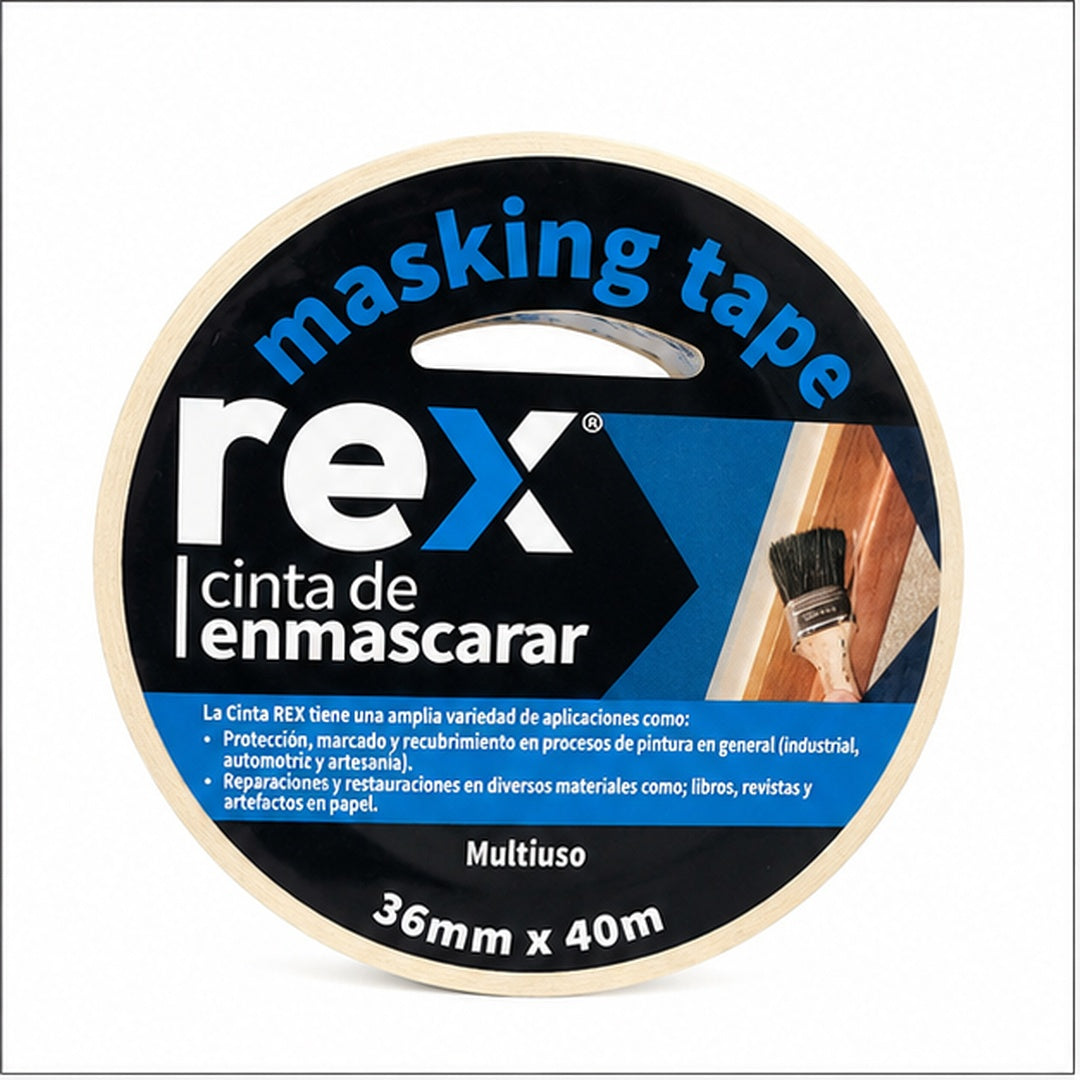 Cinta de Enmascarar Rex 36mm X 40m - imagen principal