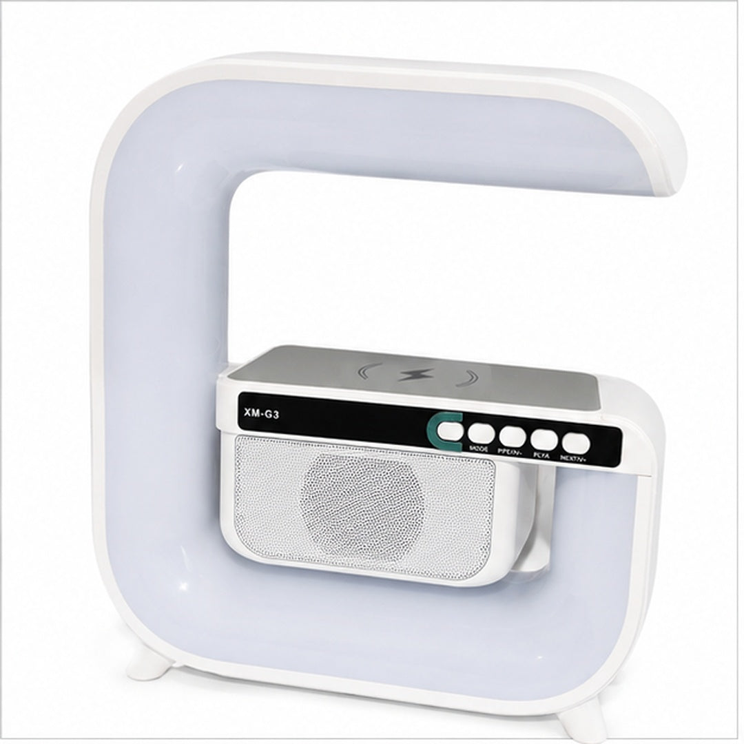 Cargador Portatil iPhone Inteligente Con Bluetooh Radio Led Cuadrado XM-G3