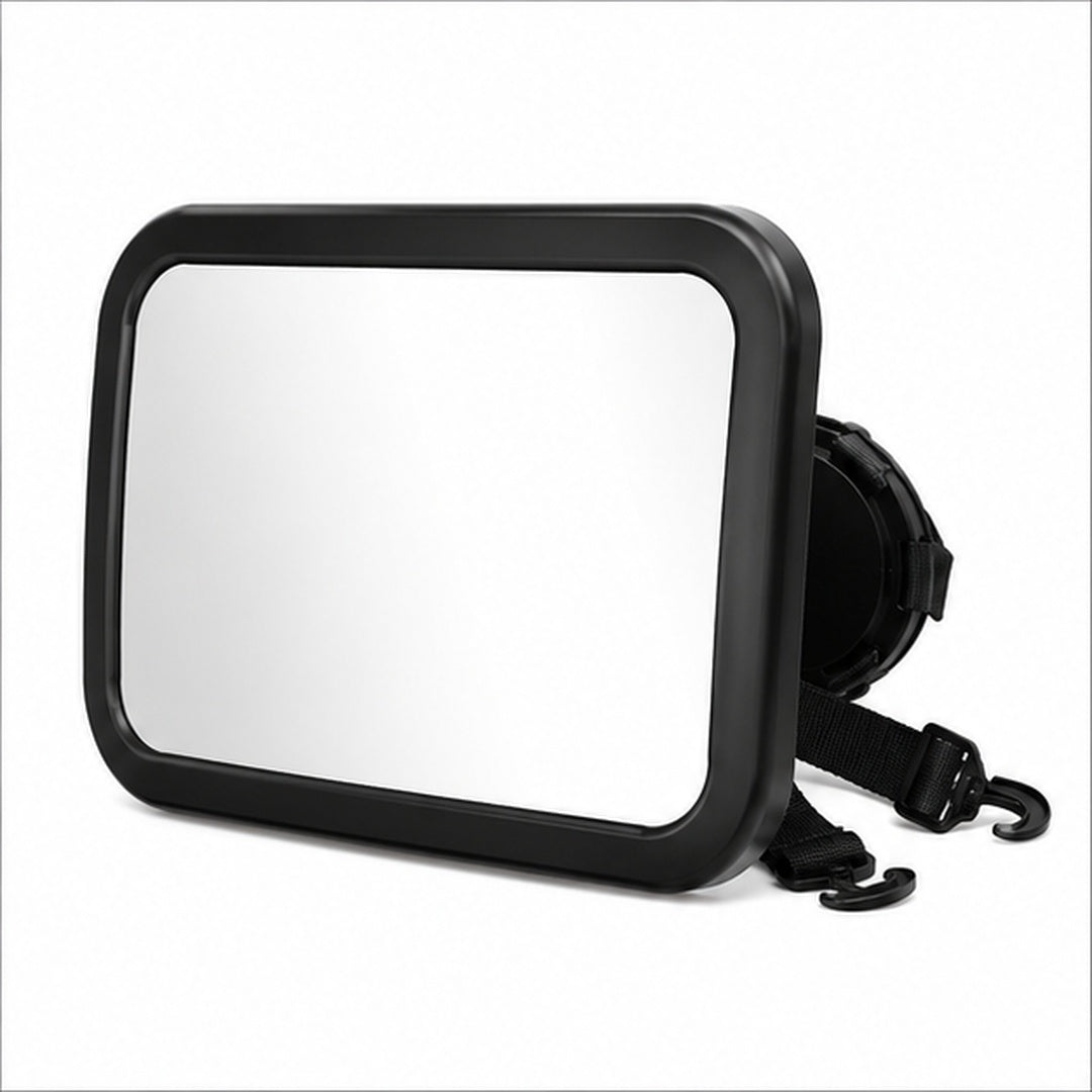 Espejo retrovisor para auto de bebé color negro - imagen principal