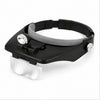 Lente lupa con vicera y luz led mod MG81001-A Negro