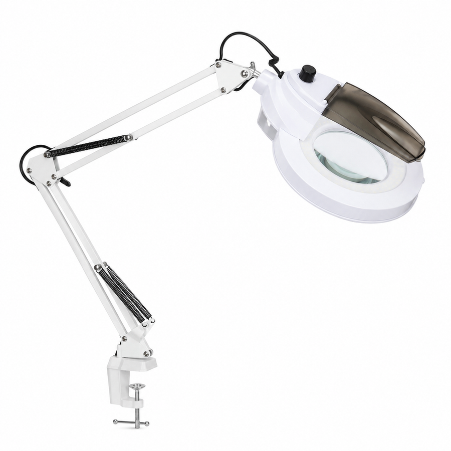 Lámpara lupa de mesa blanca - imagen principal