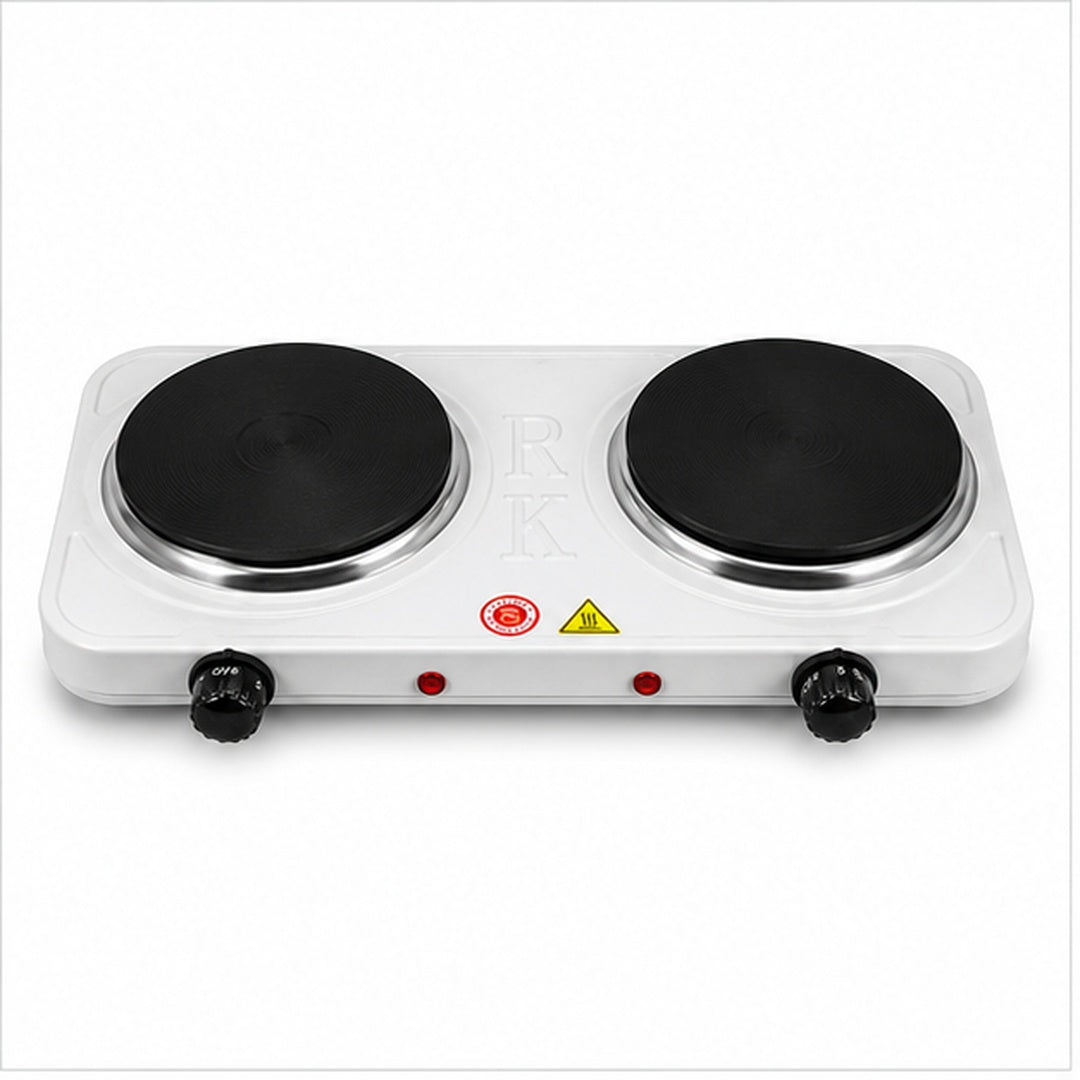 Encimera Hot Plate Blanca 2 Hornillas Portátil - imagen principal