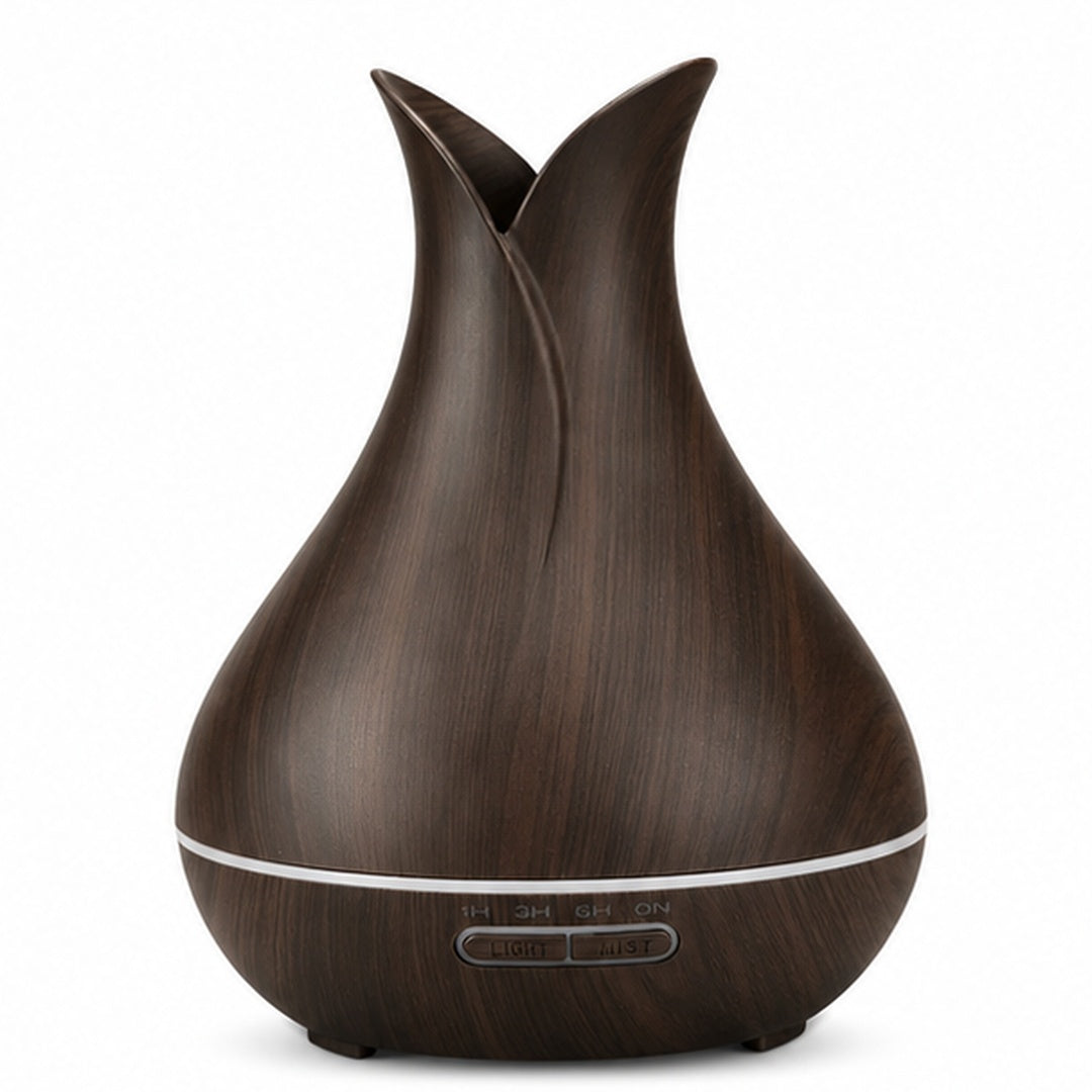 Humidificador Ultrasónico 400ml Difusor De Aromaterapia - variante marron-oscuro