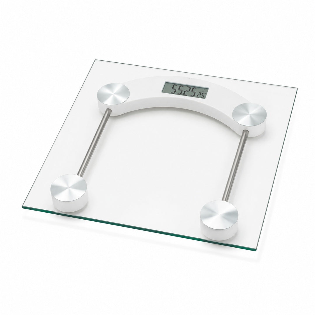 Báscula Digital Balanza Personal De Baño 180kg Plateado - imagen principal