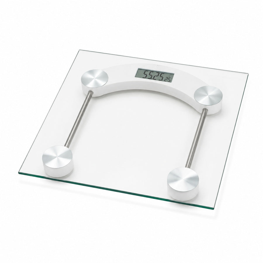 Báscula Digital Balanza Personal De Baño 180kg Plateado - imagen principal