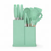 Set de utensilios de silicona Kitchenware 19 piezas turquesa