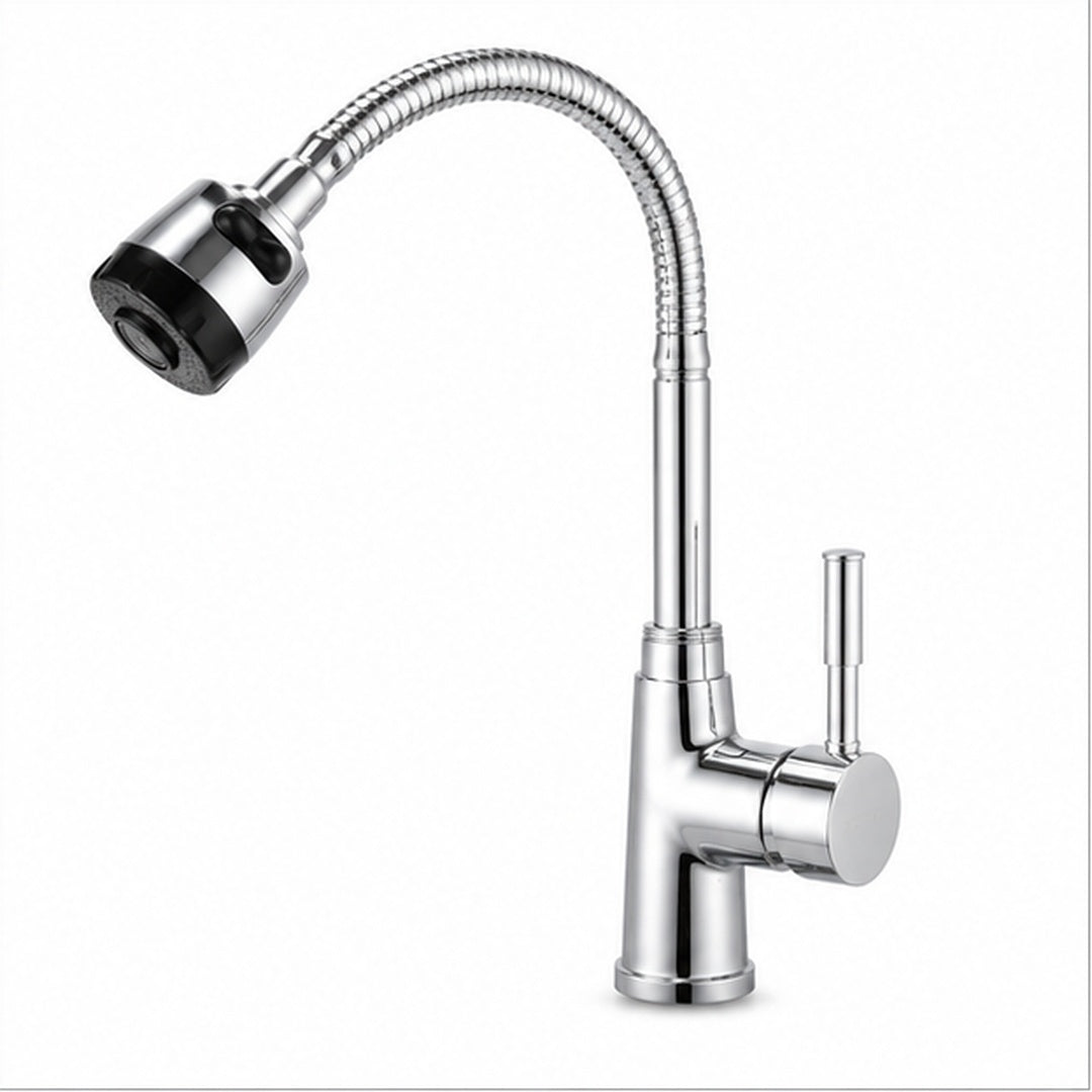 Llave Monomando Con Cuello Flexible Acero Inoxidable YTS - imagen principal
