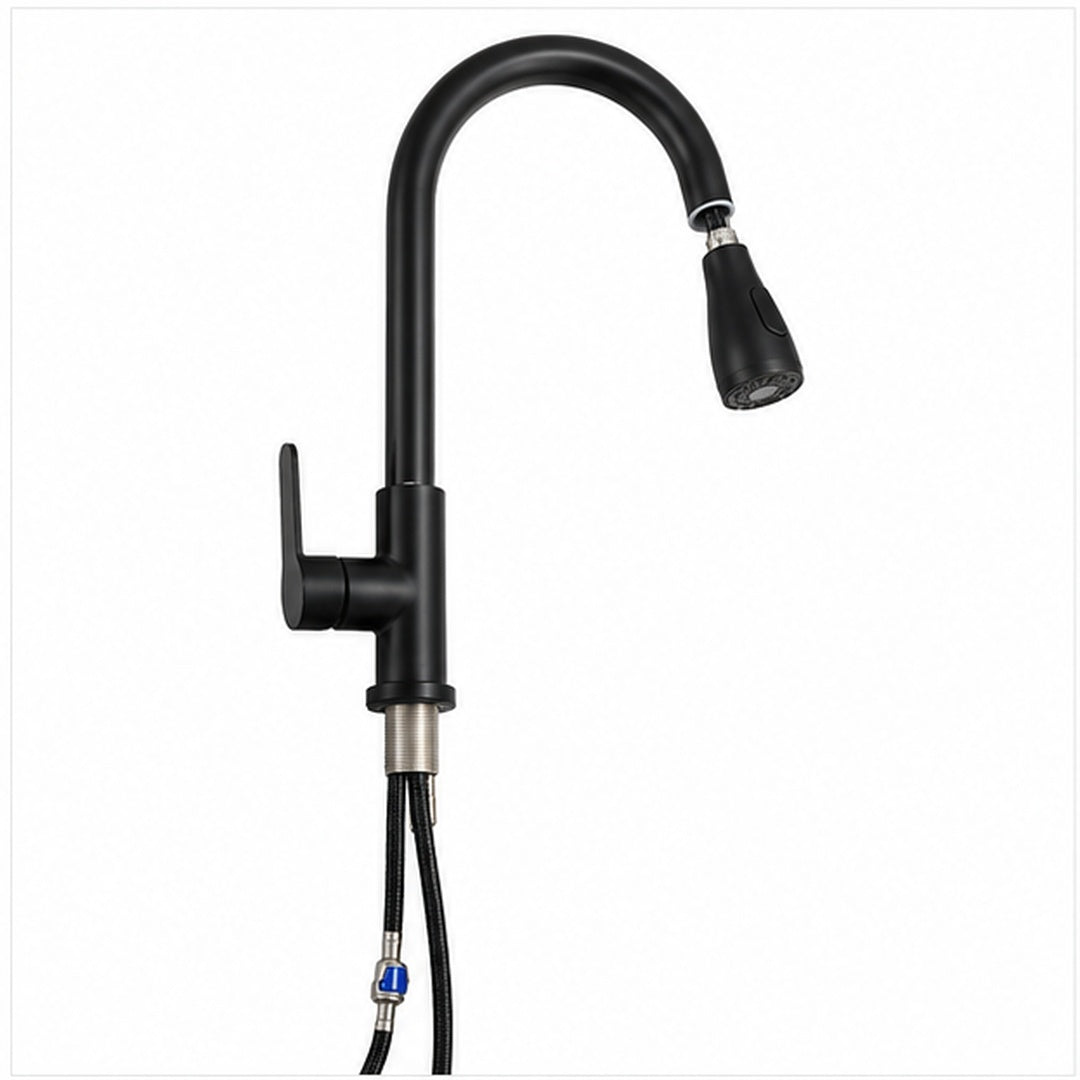 Llave Monomando Grifo Cocina Extensión Flexible NEGRO - imagen principal