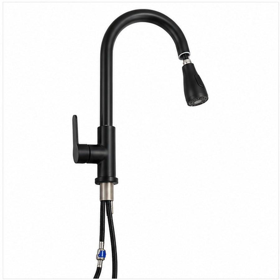 Llave Monomando Grifo Cocina Extensión Flexible NEGRO - imagen principal