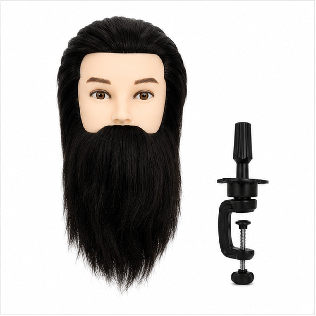 Cabeza Tecnica Barberia Hombre Pelo 100% Natural Profesional - imagen principal