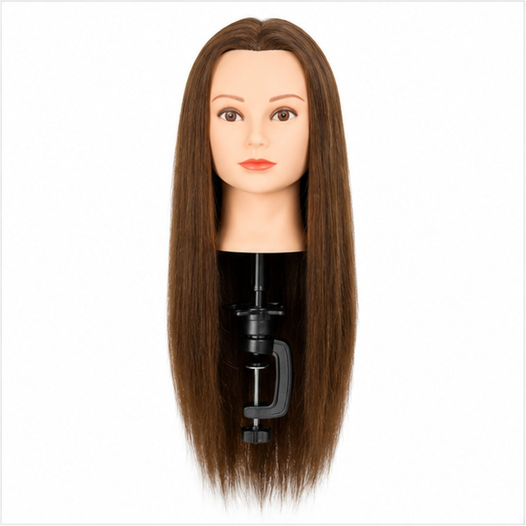 Cabeza Técnica Cabello 100% Sintético Con Soporte De Mesa - detalle del producto