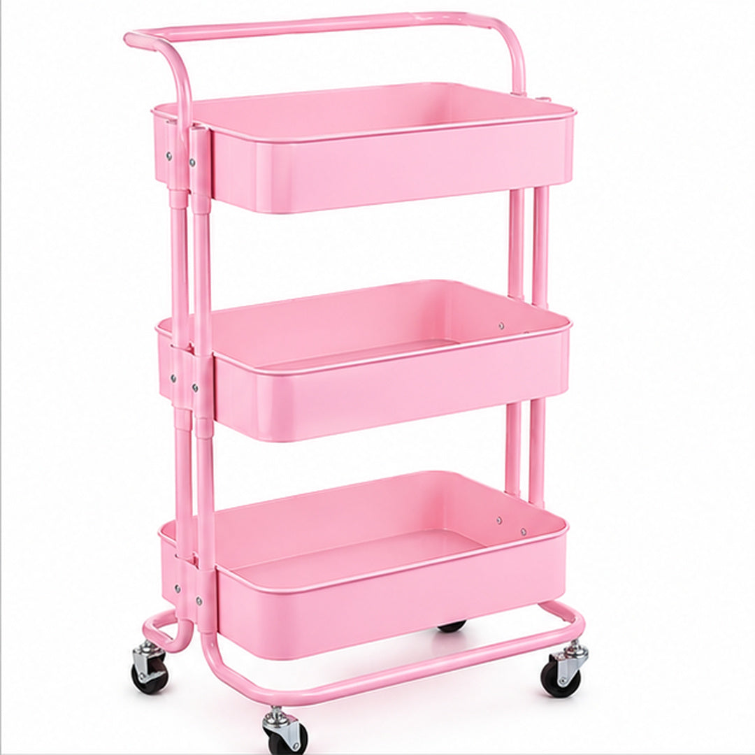 Carrito de peluquería color Rosado