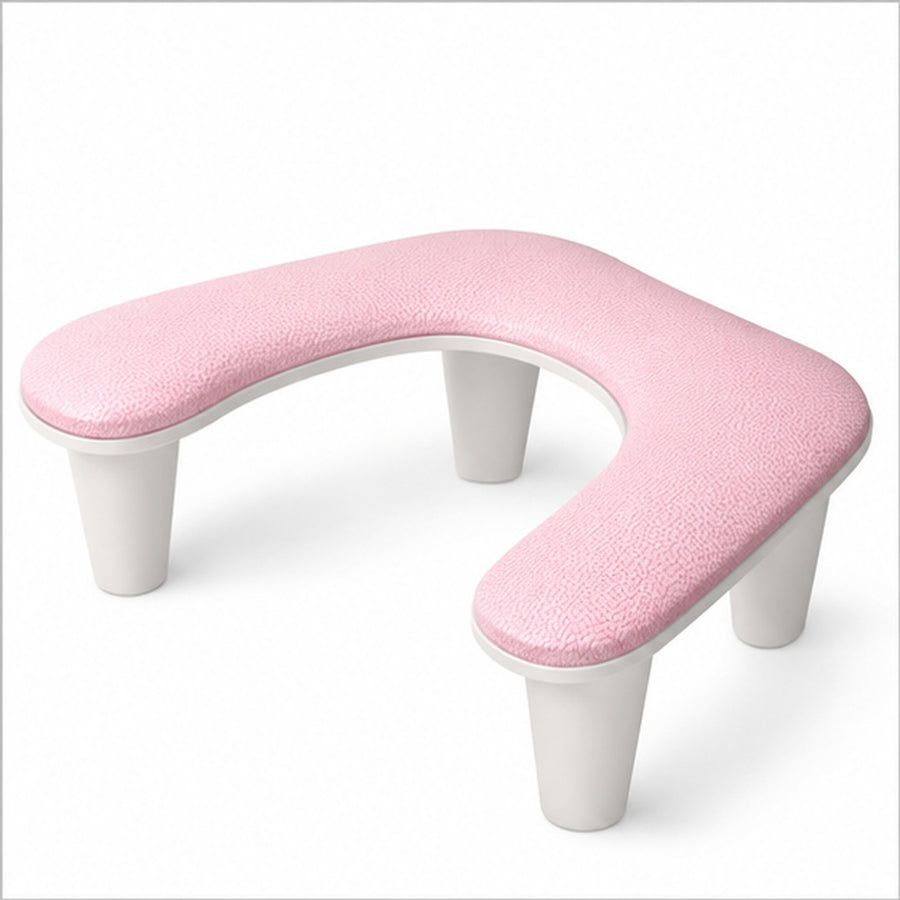 Posa Mano Apoya Brazo Almohadilla Manicure Cuero - variante ROSA