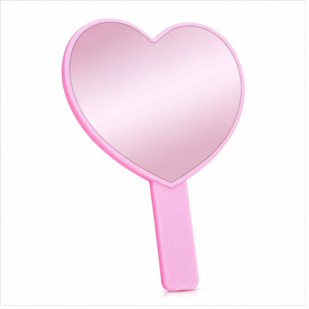 Espejo De Mano En Forma De Corazón Rosa Beauty Creations - imagen principal