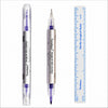 Lápiz Quirúrgico Marcador Estéril Violeta + Regla Microblading