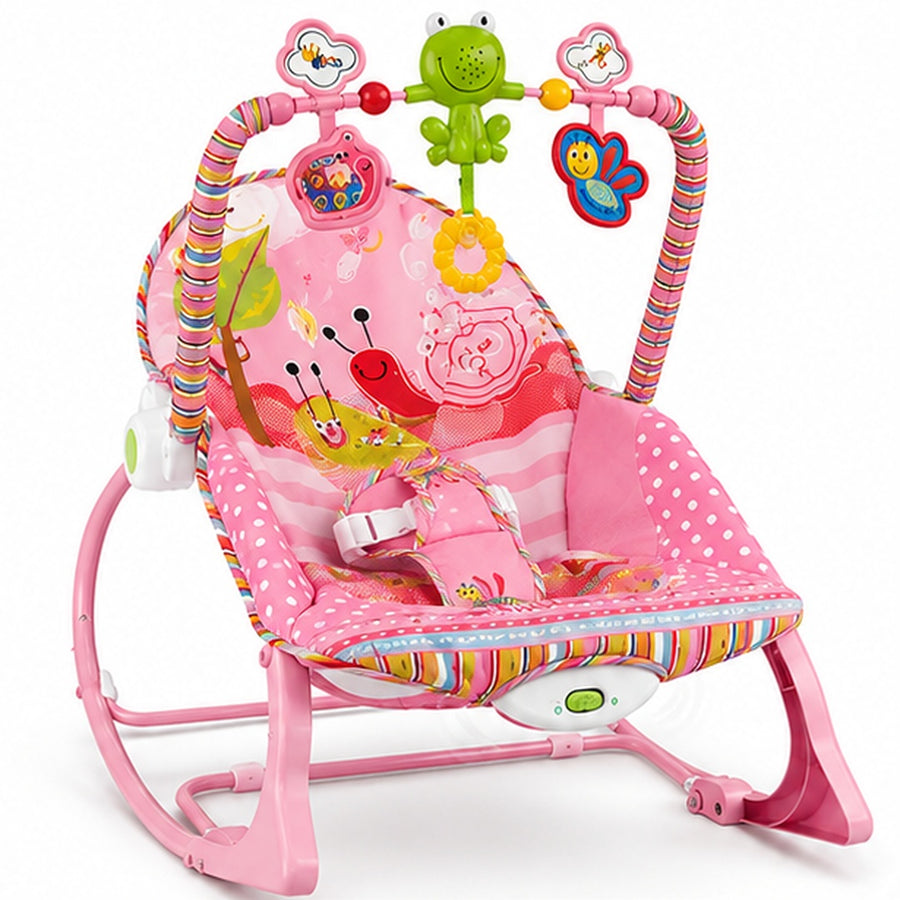 Silla Mecedora Musical Para Bebes - variante ROSA