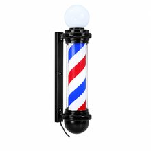 Poste De Barbería Grande Barber Pole Con Esfera De Luz 88cm - imagen principal