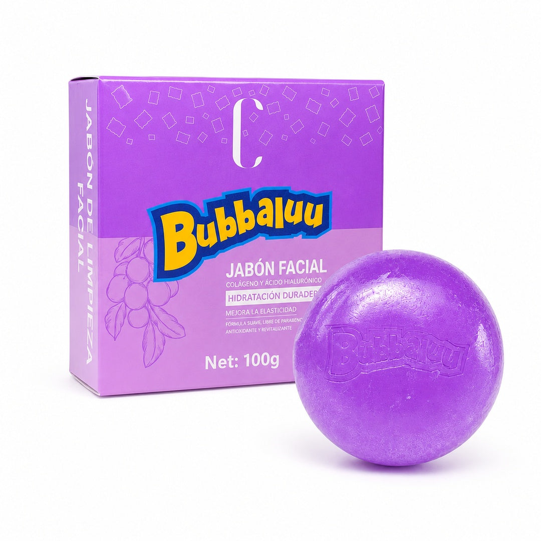 Jabón Facial Uva Bubbaluu 100gr - imagen principal