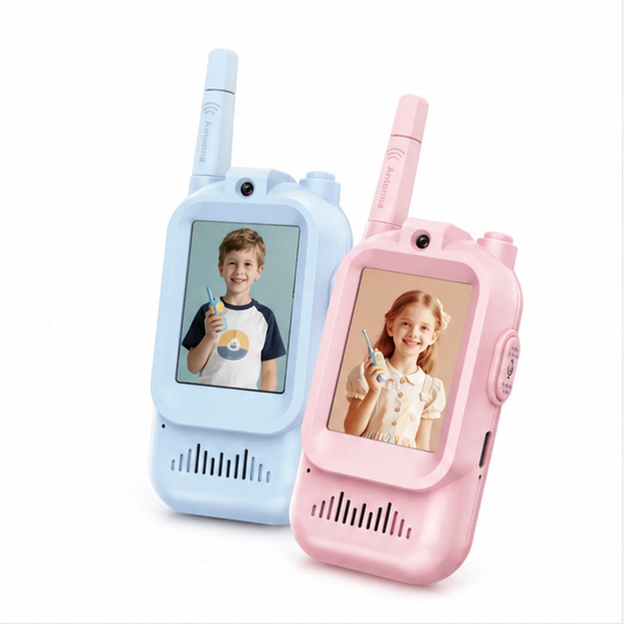 Walkie-talkie Con Video Para Niños 2 Piezas Camara Y Juego - detalle del producto