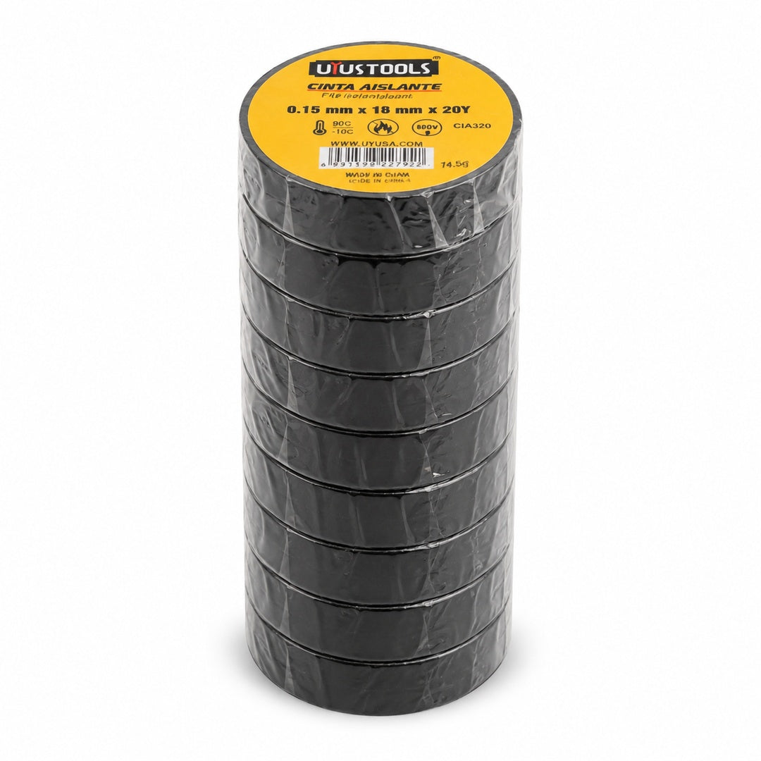 Pack De 10 Cinta Aislante Uyus Tools de 20Y - imagen principal