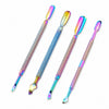Set de 4 repujadores tornasol para manicure
