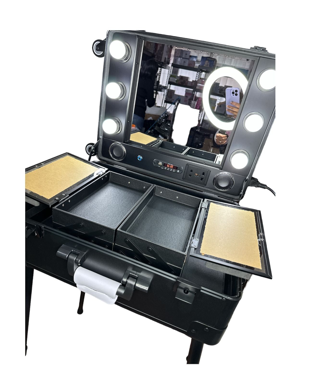 Maleta de Maquillaje Profesional Con Luz Led