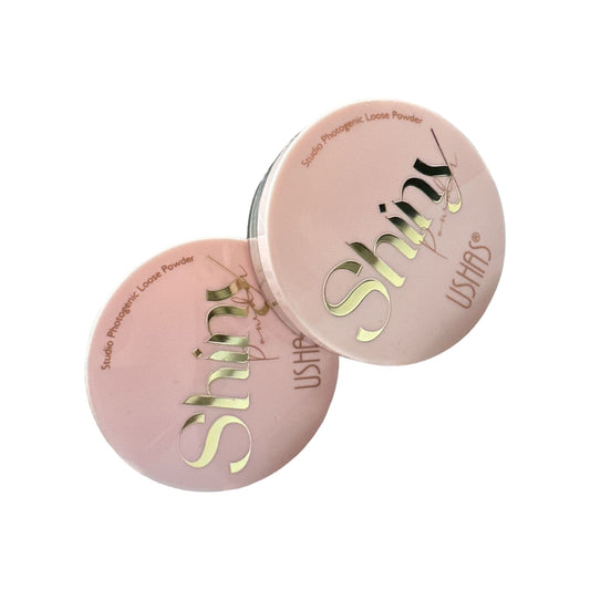 Polvo Suelto Fijación Traslúcido y Beige Shiny Ushas