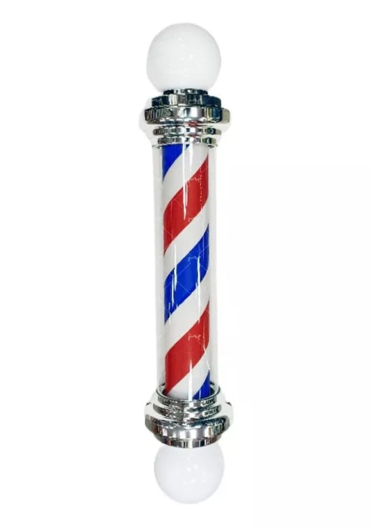 Poler De Barberia y Peluqueria Iluminado 2 Esferas 85 Cm