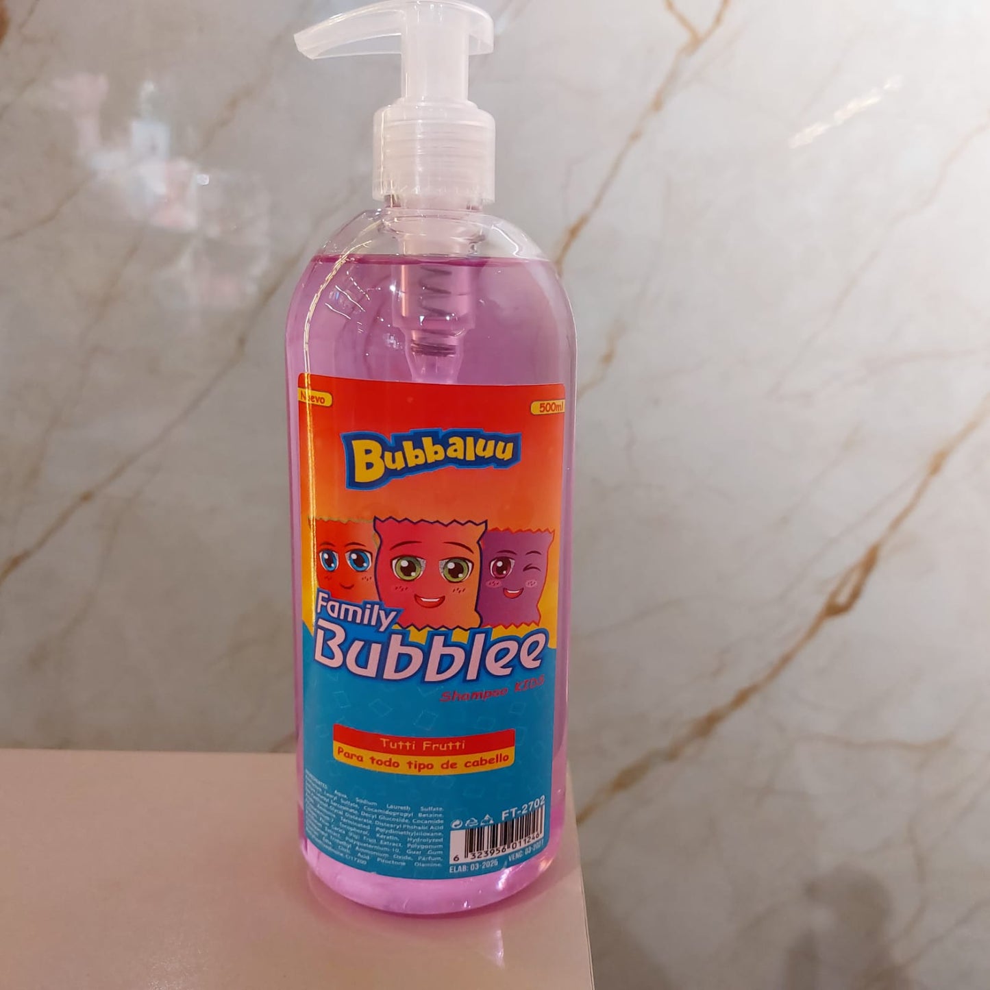 Shampoo y Acondicionador Kids Bubbaluu Frutilla Cabello Rizado