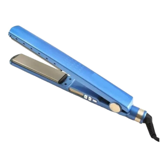 Plancha Alisadora Profesional De Pelo Nano Titanio 450° F Color Celeste