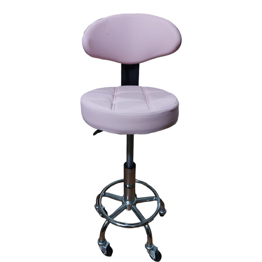 Piso Taburete Con Respaldo Modelo Exclusivo Color ROSA