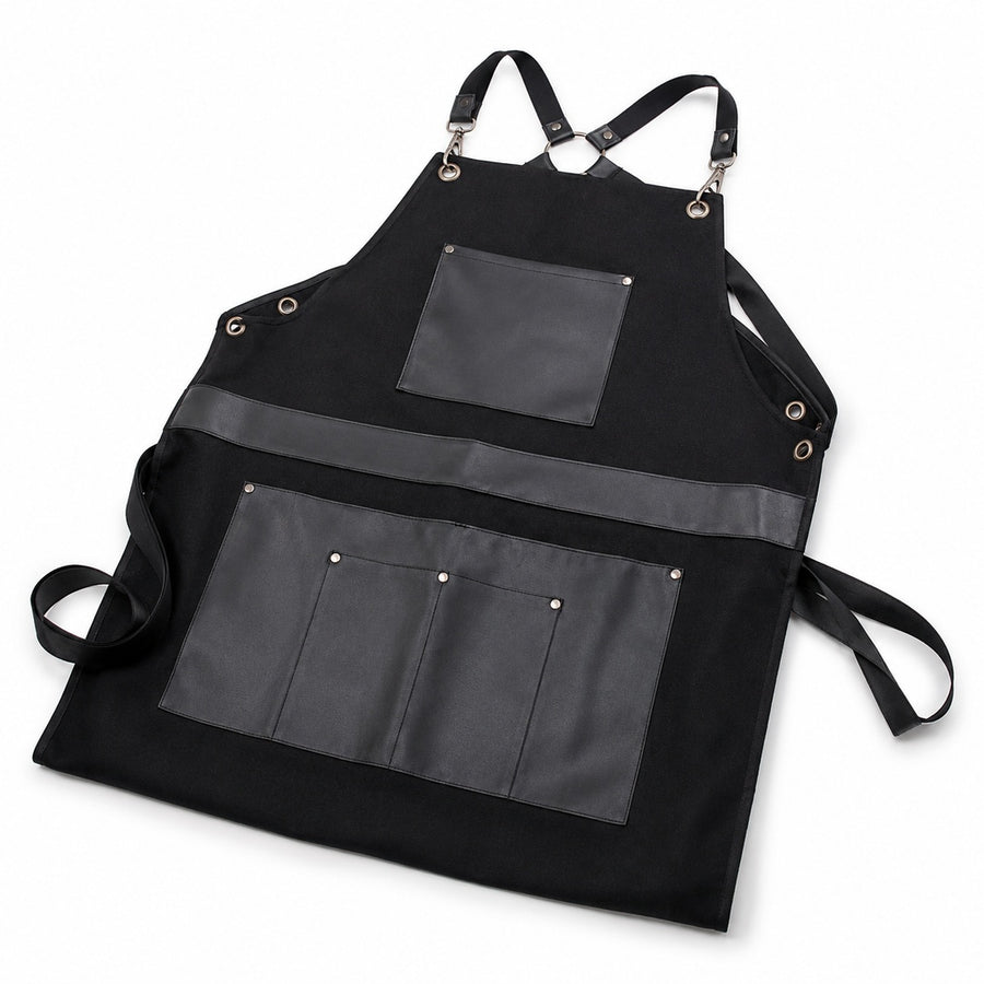 Delantal O Pechera Para Peluquero Barbero, Multiuso Negro - detalle del producto