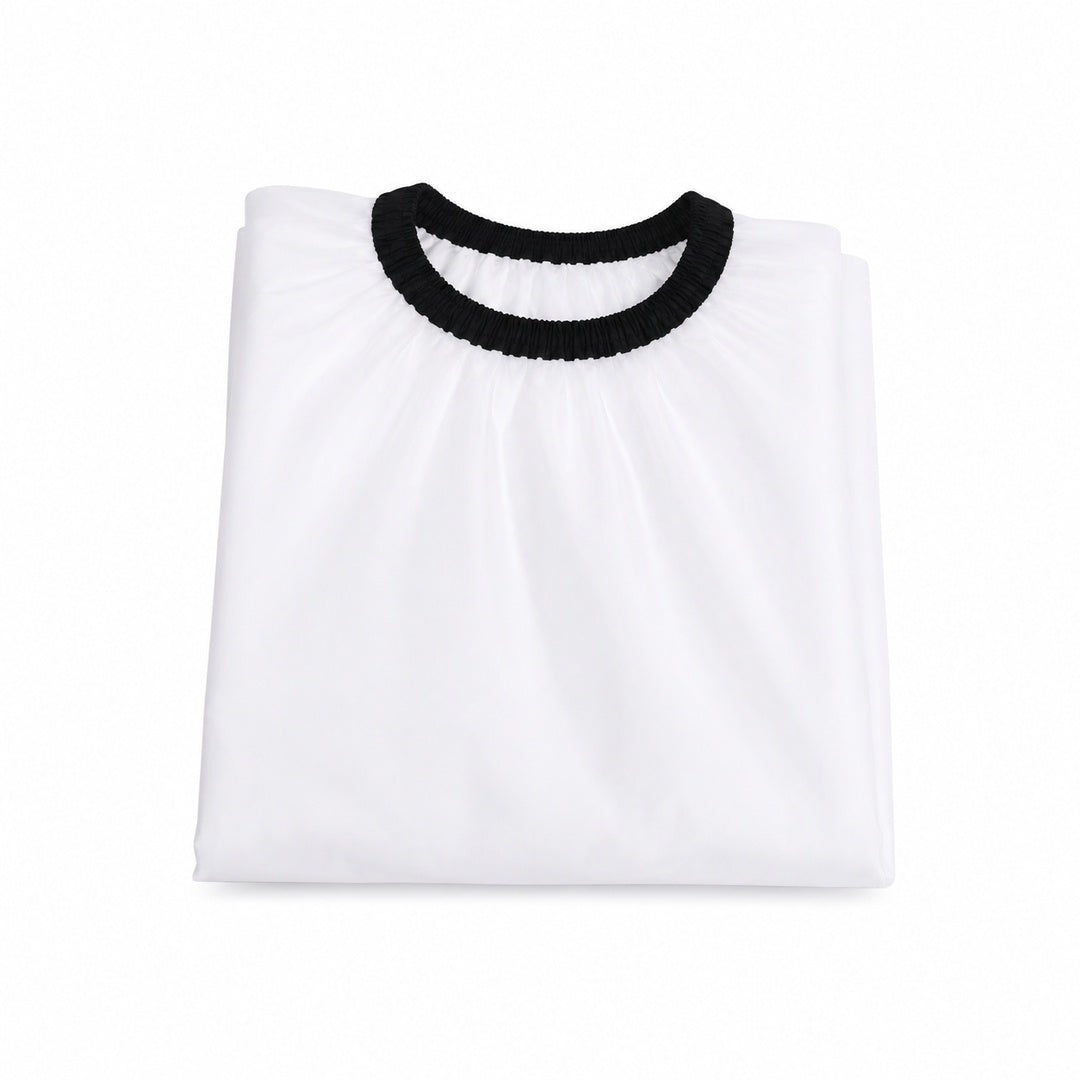Capa Blanca De Peluquería Impermeable Para Corte De Pelo - detalle del producto