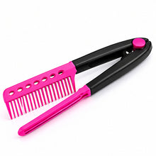 Peine para alisar cabello fucsia con negro - vista 3 del producto