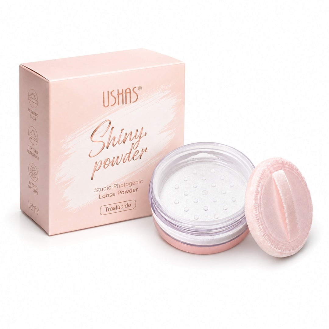 Polvo Suelto Fijación Traslúcido y Beige Shiny Ushas - vista 6 del producto