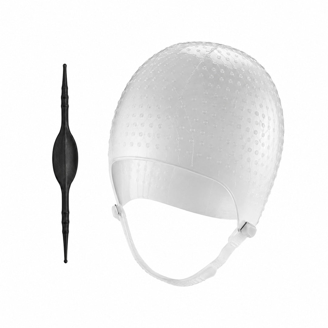 Gorro de Silicona Para Mechas Profesional Con Aguja de Gancho - detalle del producto