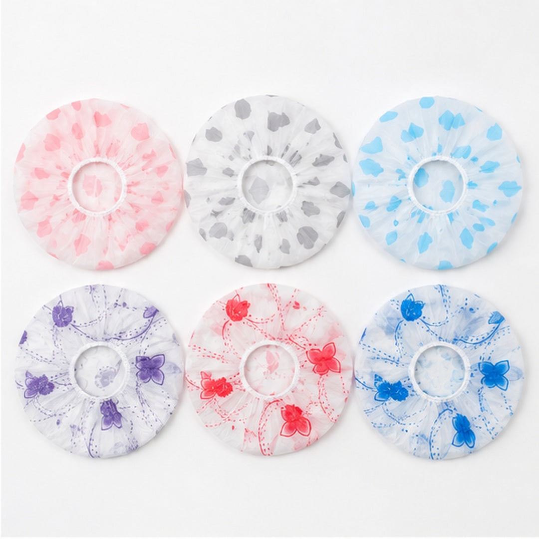 Pack de 6 Gorros de Plásticos Para Ducha y Tintura Reusables - imagen principal